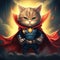 cartoon cat superhero character