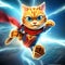 cartoon cat superhero character