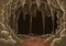 Cartoon the cave with stalactites