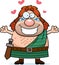 Cartoon Celtic Warrior Hug