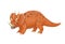 Cartoon Centrosaurus dinosaur comical character