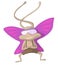 Cartoon Character Artful Pilot Butterfly