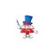 Cartoon character of christmas best price tag Magician style