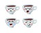 Cartoon Character Coffee Cup. Hand drawn Vector Pattern Emoticon. Actual Artistic Design Emoji for Cafe