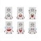 Cartoon character of double electric adapter with smile expression