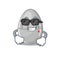 Cartoon character of egg kitchen timer wearing classy black glasses