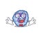 Cartoon character of Geek basophil cell design