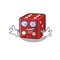 Cartoon character of with Geek dice design