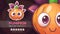 Cartoon character halloween adorable pumpkin