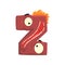 Cartoon character monster letter Z