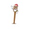 Cartoon character of oars Santa having cute ok finger