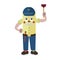 Cartoon character plumber