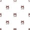 Cartoon character ragamuffin cat seamless pattern background