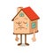 Cartoon character sad house