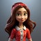 Cartoon Character Sarah - 3d Model With Disney Animation Style