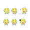 Cartoon character of slice of durian with various chef emoticons