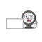 Cartoon character style of pressure gauge holding a white board