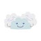 Cartoon Character Weather Forecast Sign Friendly Clouds. Vector