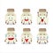 Cartoon character of white pepper bottle with smile expression
