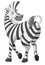 Cartoon Character Zebra