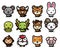 cartoon characters set bundle of twelve cute chinese zodiac animals