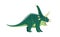 Cartoon Chasmosaurus dinosaur comical character