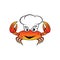 CARTOON CHEF CRAB ANIMATION LOGO VECTOR ILUSTRASI