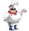 Cartoon Chef giving his favourite meal recipes Vector i