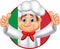 Cartoon chef giving thumb up