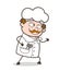 Cartoon Chef Running Very Cleverly Vector Illustration
