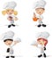 Cartoon chefs cooking