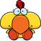 Cartoon Chicken Sitting