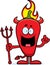 Cartoon Chili Pepper Devil Idea