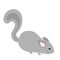 Cartoon chinchilla. Vector illustration on a white background.