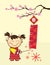 Cartoon chinese Girl