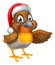 Cartoon Christmas Robin Bird