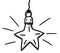 Cartoon Christmas Star Bulb Doodle