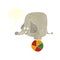 cartoon circus elephant with speech bubble