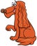 Cartoon cocker spaniel dog comic animal character