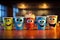 Cartoon Coffee Capers: Join a lively cast of animated characters in their mischievous adventures fueled by endless cups of java