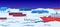 Cartoon Color Antarctic Polar Station and Landscape Scene Concept. Vector