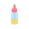Cartoon Color Aromatherapy Concept Dropper Essential Oil Bottle. Vector