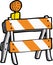 Cartoon Construction Barricade