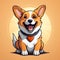 Cartoon Corgi Logo: Warm, Humorous, And Detailed Design