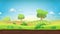 Cartoon country landscape animation loop