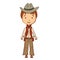 Cartoon cowboy character