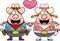 Cartoon Cowboy Couple