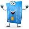 Cartoon Credit Card Character