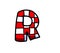 Cartoon Croatian Themed Letter R