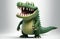 Cartoon Crocodile in High Resolution for Children\\\'s Book Illustrations.